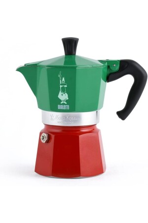 - Moka Express Italia: 3 Cups Ocak Üstü Espresso Pişirici - 130ml - Karma Renk - Alüminyum MRS8931 - 2