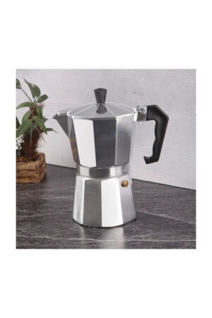 Moka-Kanne für den Herd, 6 Tassen, Aluminium-Kaffee-Espresso-Kanne. MÄNNERBAMOKA6 - 2