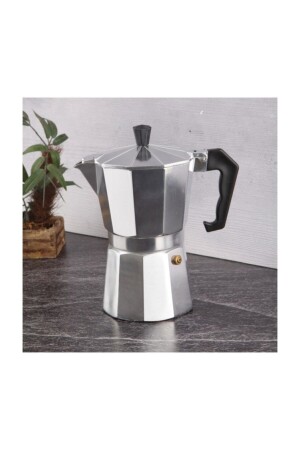 Moka-Kanne für den Herd, 6 Tassen, Aluminium-Kaffee-Espresso-Kanne. MÄNNERBAMOKA6 - 3