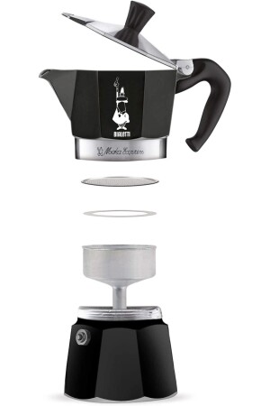 Moka Pot Express Schwarz 1 Tasse 2018ST00000334 - 5