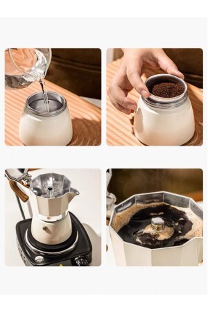 Mokapot 6-cup Coffeehutt Bigg Coffee Kahve Demleme Kahve Ekipmani Italyan Filtre Kahve Makinesi - 4