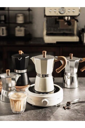 MNZ-Mokapot 6 كوبات كوفيهوت كوفي كوب كبير كوفي كوفي جعة معدات القهوة إيطالية فلتر كوفي آلة - Vivien Home