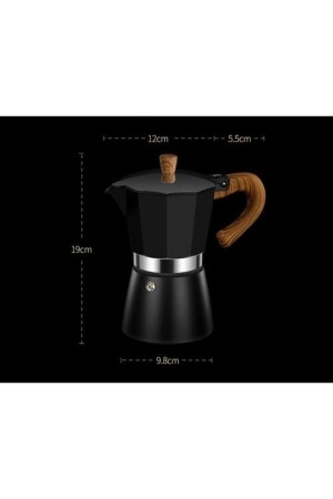 Mokapot 6-Tassen Coffeehutt Bigg Coffee Kaffeezubereitung Kaffeeausrüstung Italienische Filterkaffeemaschine - 6