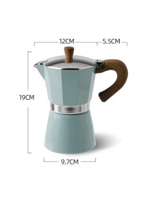 Mokapot Coffeehutt Bigg Coffee Hes-6 Kaffeezubereitung Kaffeeausrüstung Italienische Filterkaffeemaschine mkp12 - 2