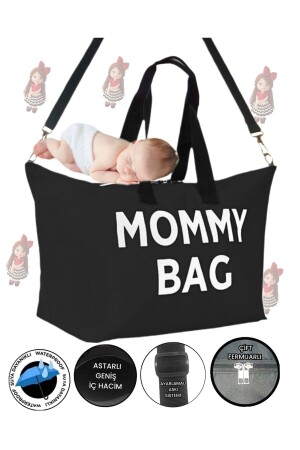 Mommy Bag Baskılı Omuz Askılı Bebek Bakım Çantası Astarlı SEVBAGS MOMMY BAG ASTARLI - 2