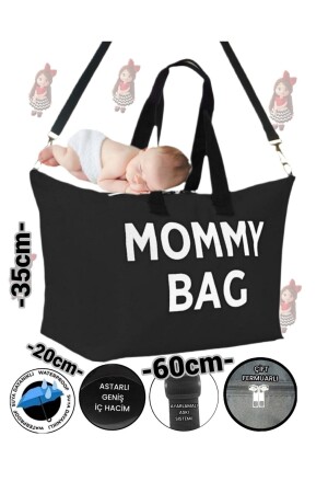 Mommy Bag Baskılı Omuz Askılı Bebek Bakım Çantası Astarlı SEVBAGS MOMMY BAG ASTARLI - 4