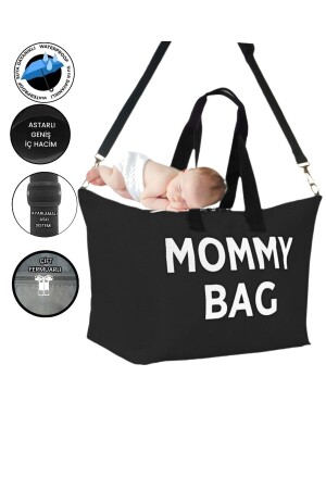 Mommy Bag Baskılı Omuz Askılı Bebek Bakım Çantası Astarlı SEVBAGS MOMMY BAG ASTARLI - 5