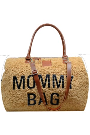 Mommy Bag Exclusive Camel Kuzu Peluş 3 Lü Set Baby Anne Bebek Bakım Ve Kadın Çantası AYB-KUZUPLS - 3