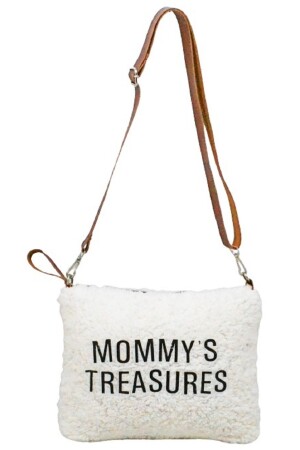 Mommy Bag Exclusive Ekru Kuzu Peluş 3 Lü Set Baby Anne Bebek Bakım Ve Kadın Çantası AYB-KUZUPLS - 10