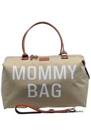 Mommy Bag Exclusive Tasarım 3 Lü Set Bej Baby Anne Bebek Bakım Ve Kadın Çantası - 5