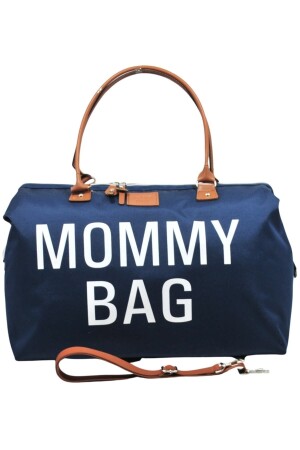 Mommy Bag Exclusive Tasarım 3 Lü Set Lacivert Baby Anne Bebek Bakım ve Kadın Çantası - 6