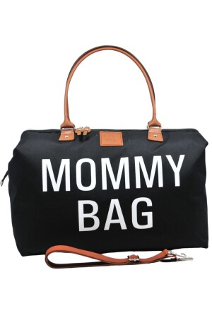 Mommy Bag Exclusive Tasarım 3'lü Set Siyah Baby Anne Bebek Bakım ve Kadın Çantası AYB-MB3CY - 4