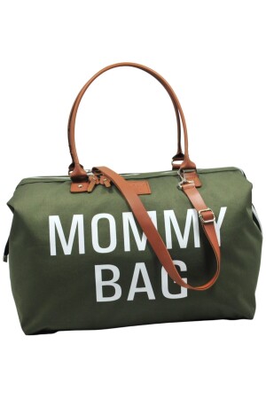 Mommy Bag Tasarım 3 Lü Set Haki Yeşil Anne Bebek Bakım Ve Kadın Çantası AYB-MB3C - 4