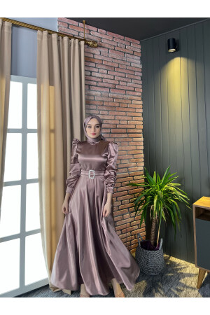 Mona Hijab Abendkleid Dusty Rose - 3