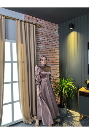 Mona Hijab Abendkleid Dusty Rose - 4