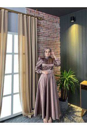 Mona Hijab Abendkleid Dusty Rose - 5