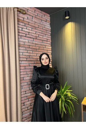 Mona Tesettür Abiye Siyah - Leilatelier