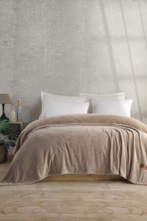 Monica Beige Doppelte Luxusdecke NWH-0476 - 2