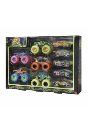 Monster Trucks Glow in the Dark Vehicles Pack Hcb57 - 7