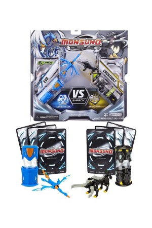 Monsuno, Lisanslı Evo Vs Crossbolt Figürleri, Fırlatma Kapsülleri Ve 6 Oyun Kartı evo-crossbolt-6kart - 1