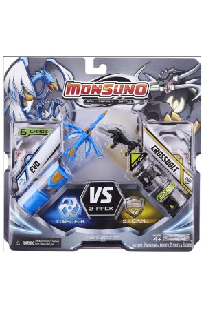 Monsuno, Lisanslı Evo Vs Crossbolt Figürleri, Fırlatma Kapsülleri Ve 6 Oyun Kartı evo-crossbolt-6kart - 3