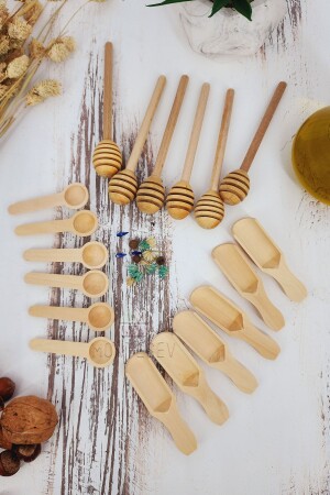 مـنـز الخشبية لـمجلس الخدمة ملعقة العسل المسمومة ملعقة العقاقير ملعقة القهوة الملعقة المطبخ ملعقة الخ - MONTESEV