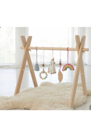 Montessori Baby-Trainingsgerät aus Holz, großes Modell 120977 - 5