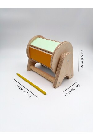 Montessori Dönen Gökkuşağı Sesli Ahşap Oyuncak, 6 Aylık Oyuncağı, Bebekler Için Eğitici Oyuncak 044 - 5