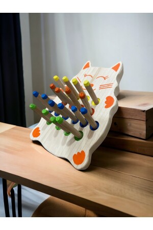 Montessori Katze Holz Bultak Lernspielzeug - 6