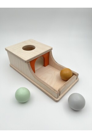 Montessori-Kontinuitätsbox, pastellfarbene Kugeln, pädagogisches Holzspielzeug 040 - 5