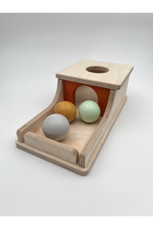 Montessori-Kontinuitätsbox, pastellfarbene Kugeln, pädagogisches Holzspielzeug 040 - 6