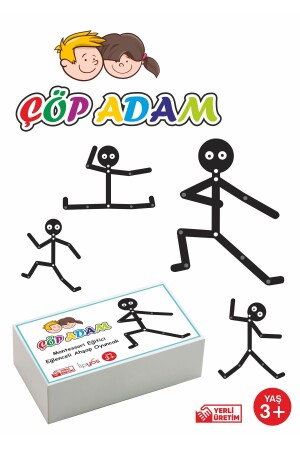 Montessori pädagogisches Stickman-Holzspielzeugset Stickman-Spielzeug100101 - 1