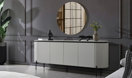 Mood Gri - Mermer Konsol - Cadde Yıldız