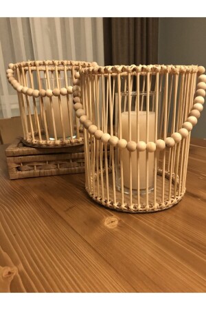 سلة مشعلات من طائر من الخيزران - Moon Home Design