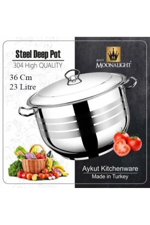 MNZ-Moonalight / Pot Large / 36 سم - 18/10 الفولاذ الجودة E. 313 - ERENA