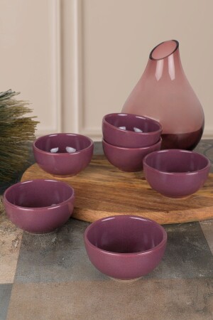 Mor Bulut Mini Çerezlik - Sosluk 8 Cm 6 Adet ST101106F498A0000000AZ1000 - Keramika