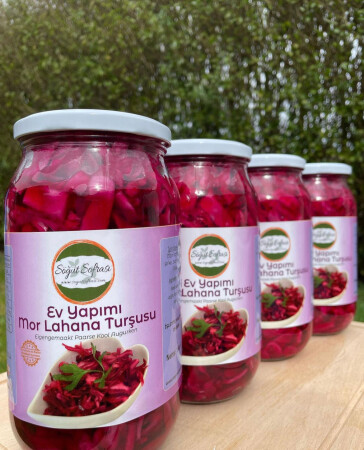 Mor Lahana Turşusu- 1kg - Halal