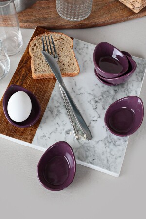 Lila Mini-Gondel-Snack-/Saucenschüssel 8 cm 6 Stück ST598006F498A0000000ATZ300 - Keramika