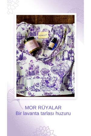 Mor rüyalar lavantalı peeling-lavanta yağı ve çanta. - Nesyeldan