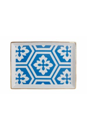 Morocco Desen2 Mavi 18x13 Cm Kahvaltı Tabağı - 358819 04A-P018775 - 1