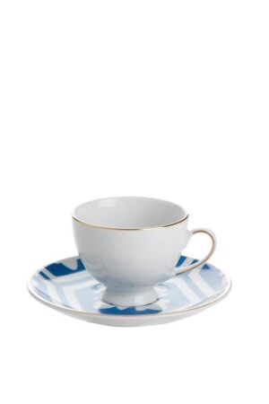 MNZ- المغرب نمط2 كوب قهوة صوص زرقاء 80 Cc 04A+P018907 - Porland