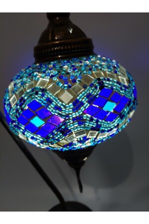 Mosaik-Lampenschirm, Tischlampe aus Rohrgeflecht, Nr.: drei 18 cm türkische Lampen56678 - 6