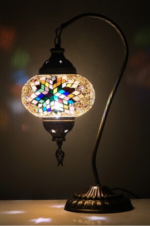 Mosaik selbstgemachte Tischlampe, authentische Wohnbeleuchtung, dekorative Tischlampe, Nachttischlampe KUGU0301 - 3