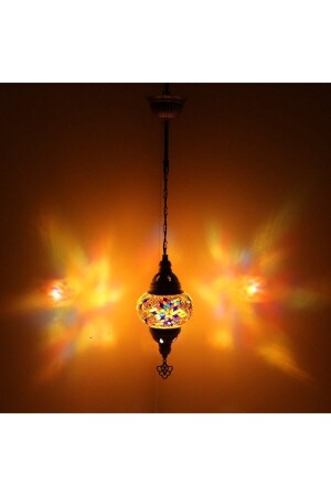 Mosaiklampe, einzelne Hängelampe, Mosaik-Kronleuchter, dekorative Lampe, TS1517 - CLBLAMP