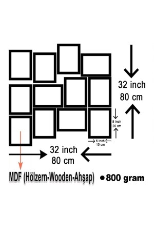 Motivasyon 12 Parça Ahşap Mdf Tablo Tgtb1274 - 4