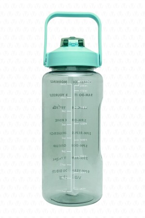 Motivationswasserflasche 2 Lt Grüne Wasserflasche, Wasserflasche, Wasserflasche SWB-002 - 1
