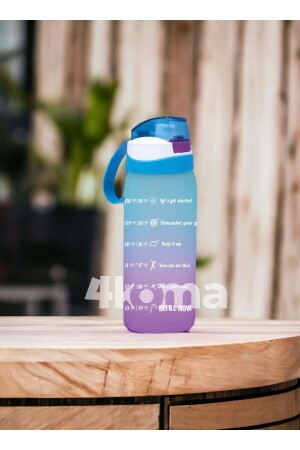 Motivierende Wasserflasche, Wasserflasche, 1 l Wasserflasche, Bpa-freie Wasserflasche, Wasserflasche, keine Farbe, TYC00546340423 - 4