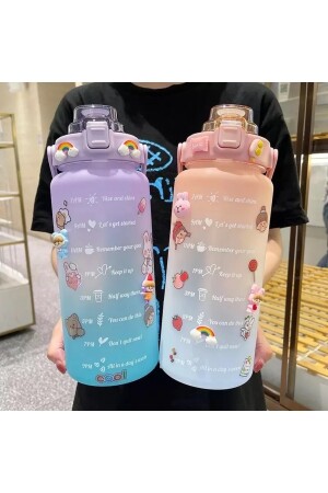 Motivierende Wasserflasche, Wasserflasche, 2 l Wasserflasche, Bpa-freie Wasserflasche - 5