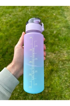 Motivierende Wasserflasche, Wasserflasche, 900 ml, Tritan-Wasserflasche für Fitnessstudio, Bpa-freie Wasserflasche - 5