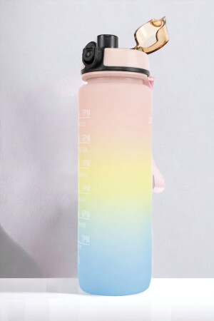 Motivierende Wasserflasche, Wasserflasche mit Zeitplan, Trinkflasche, 1000 ml (1 LT), Bpa-frei, CB-20 - 3